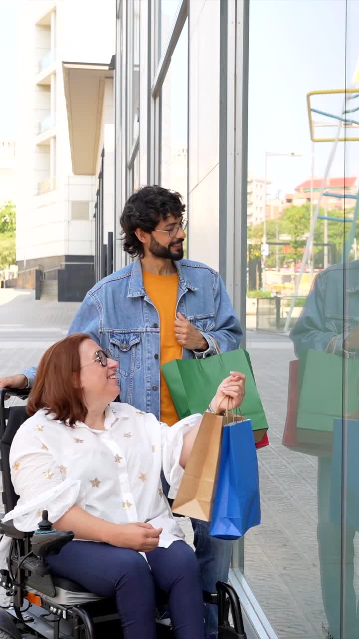 Couple Shopping Together: A Moment of Joy and Inclusion