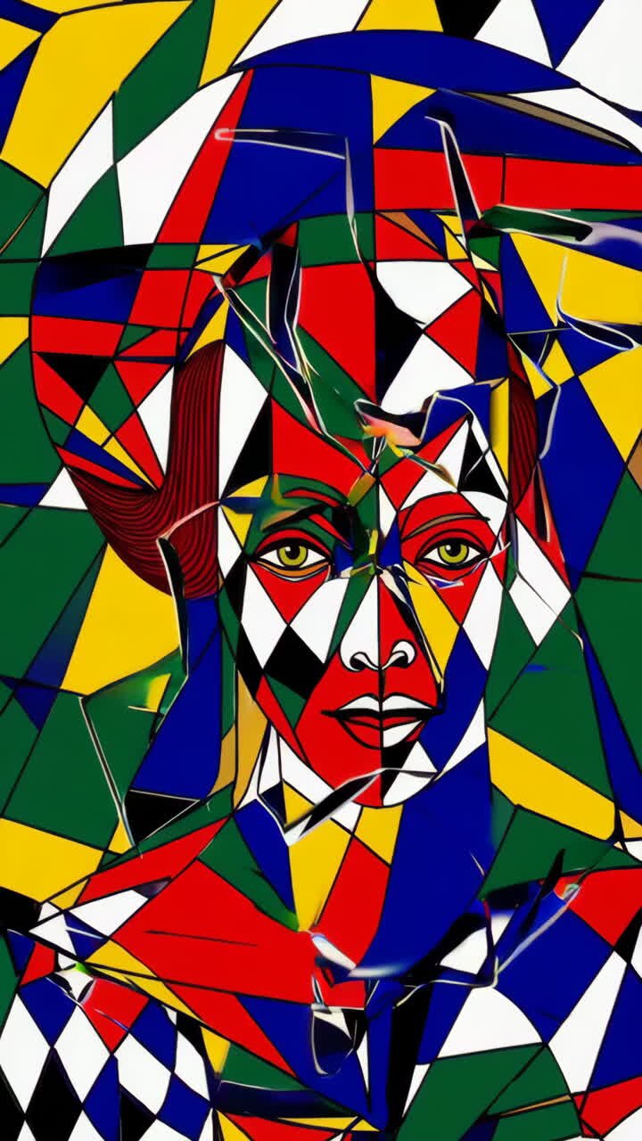 Colorful Geometric Portrait