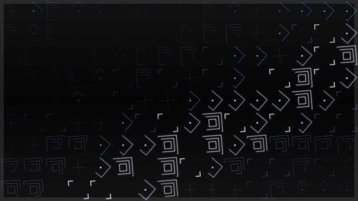 Abstract Motion Background with Geometric Shapes and Lines