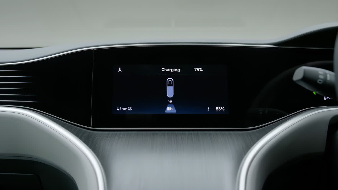 Electric Vehicle Charging Status Display