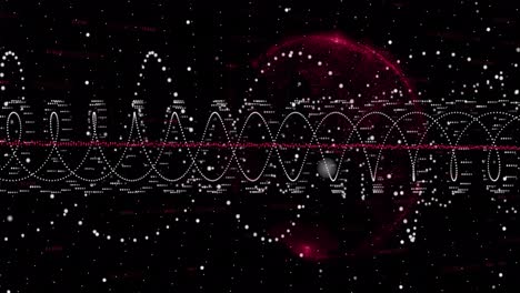 animation du traitement des données et des réseaux de connexions