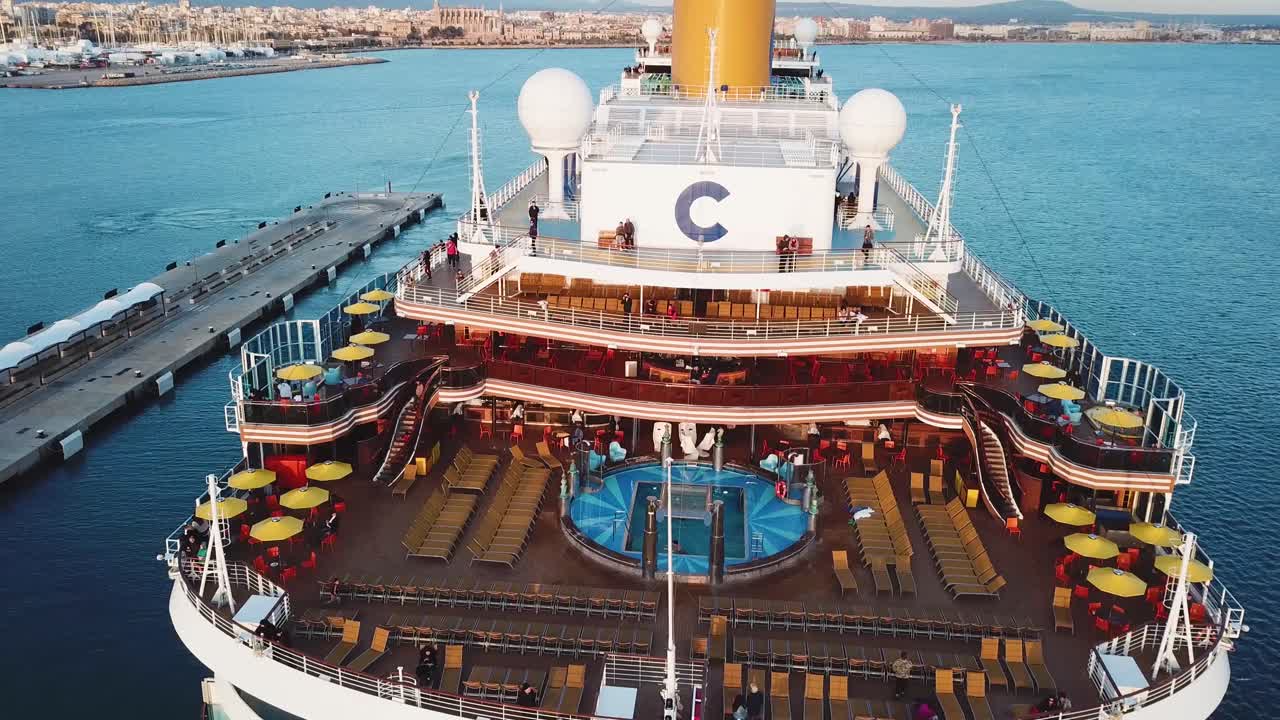 크루즈 선박 갑판 전망