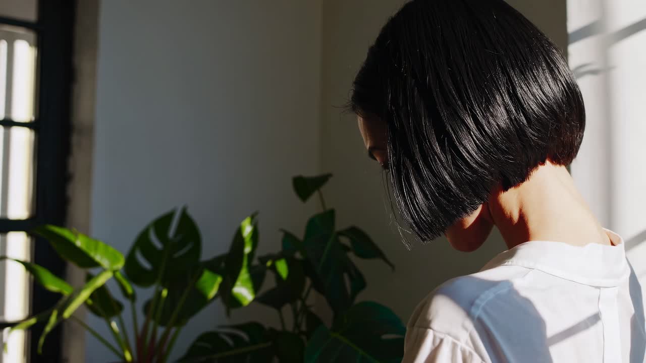 Woman Smiling in Sunlight