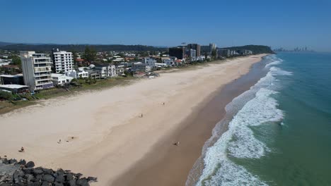 aerial view of a beachfront cityscape