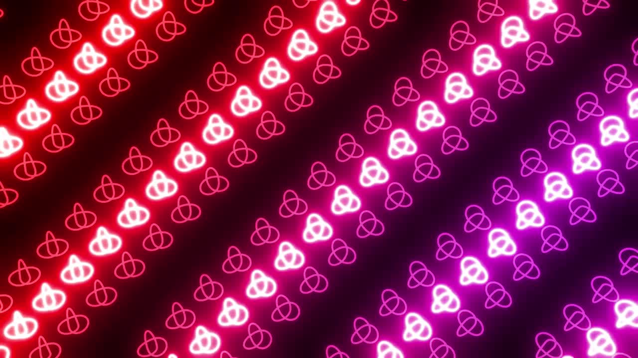 fondo con patrón geométrico de neón