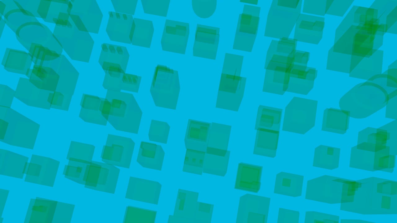 3d architectural drawing of cityscape 4k