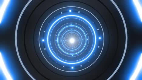 el túnel luminoso futurista
