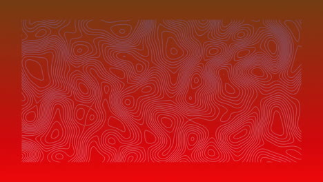 Animation of abstract shapes moving on red background