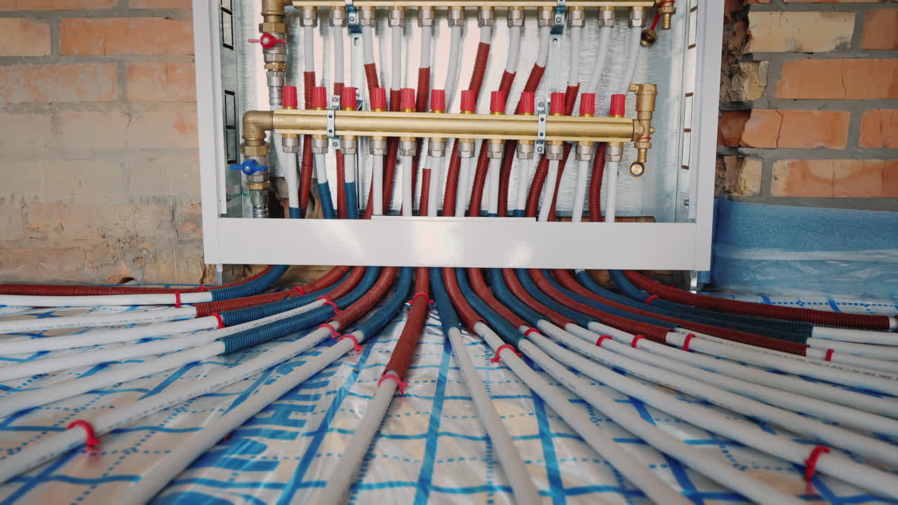 sistema de peine de un piso con aislamiento térmico moderno sistema de calefacción