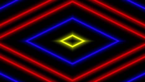 neon geometric pattern illumination animation motion graphics