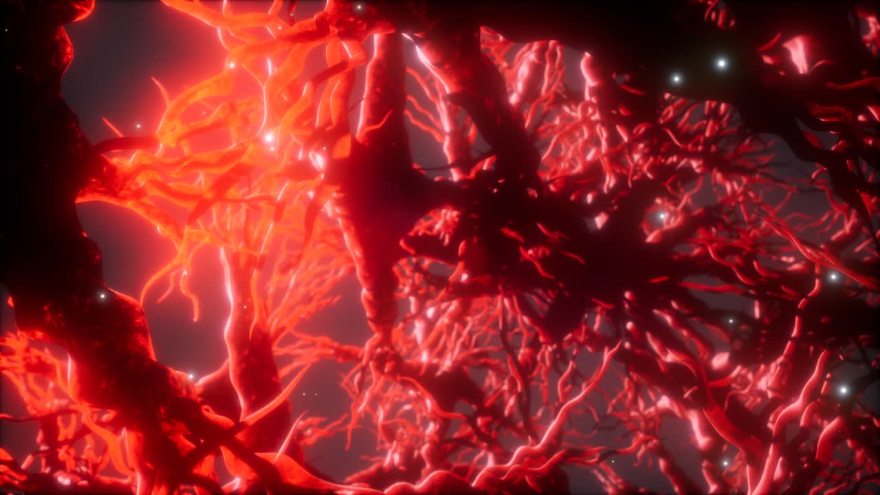 뇌 안의 신경 세포 네트워크를 통해 여행합니다.