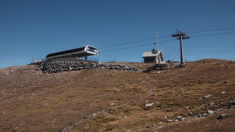 cable cars in the alps mountains switzerland