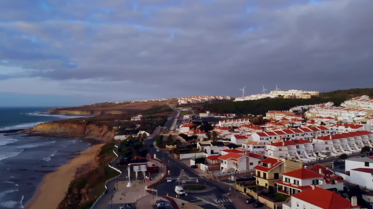 포르투갈 에리세이라 (ericeira) 에서 드론 촬영