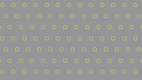 abstract geometric pattern with yellow circles on a gray background. trendy color palette motion graphics