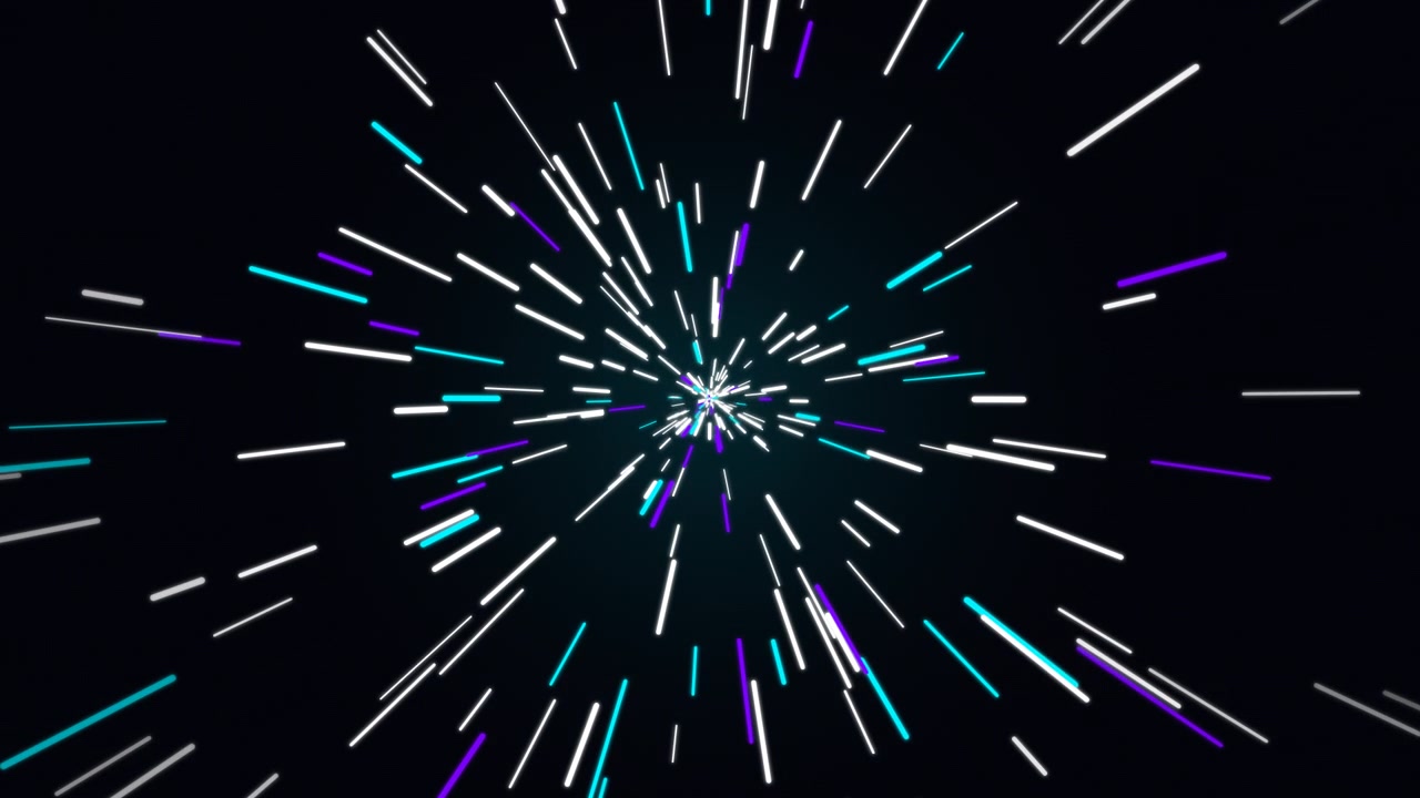 Abstract Motion Background with Glowing Light Streaks