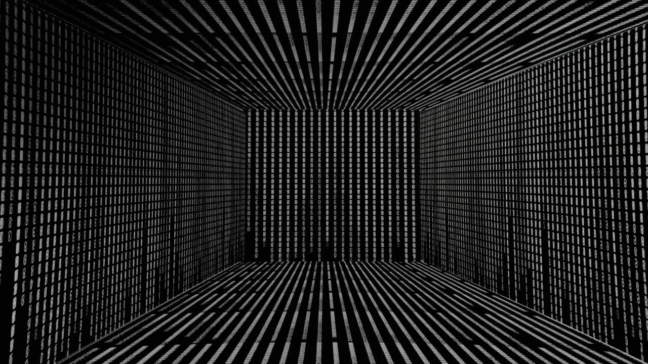 sala de códigos binarios digitales