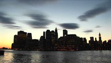 long shot of the new york skyline