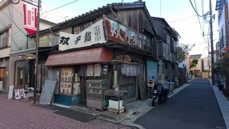 old abandoned shop in shopping street in tokyo japan