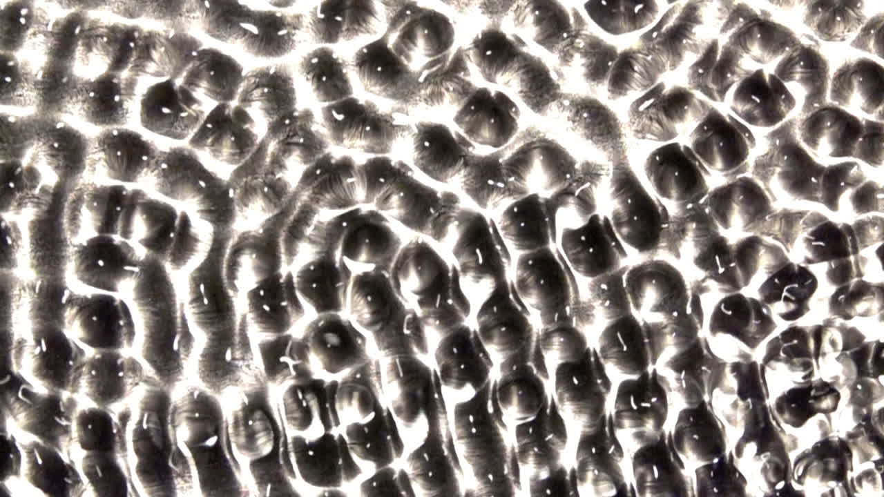 un campo de formas de onda cambia sutilmente con el tiempo