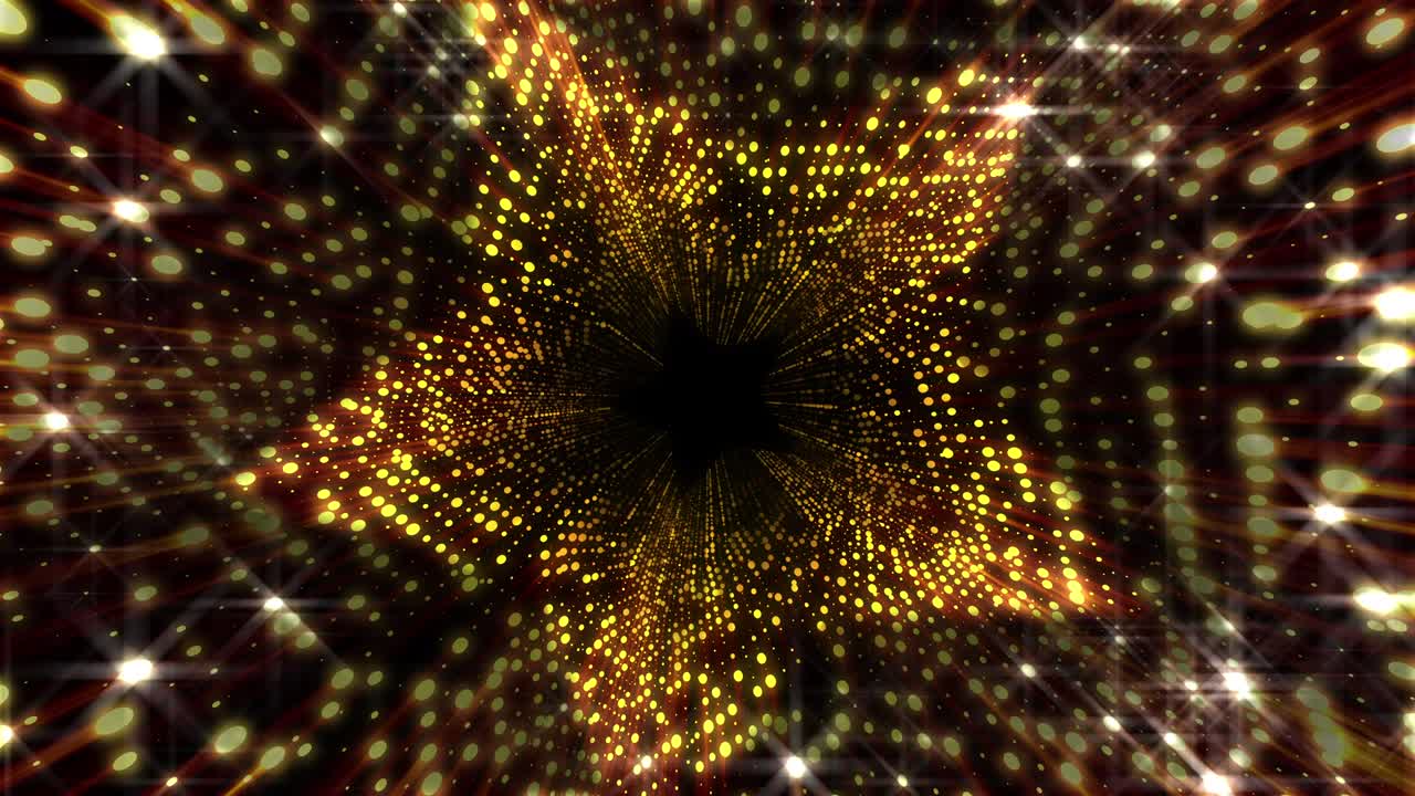Illuminazione Glitter Tunnel Stella Neon Particelle Spaziali Luce LED Sfondo Astratto