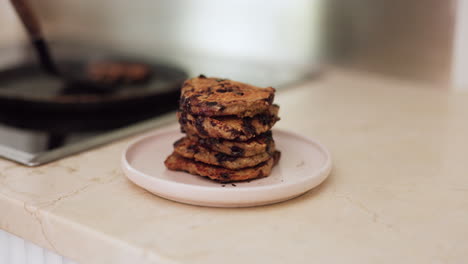 cooking, breakfast and pancakes with hands