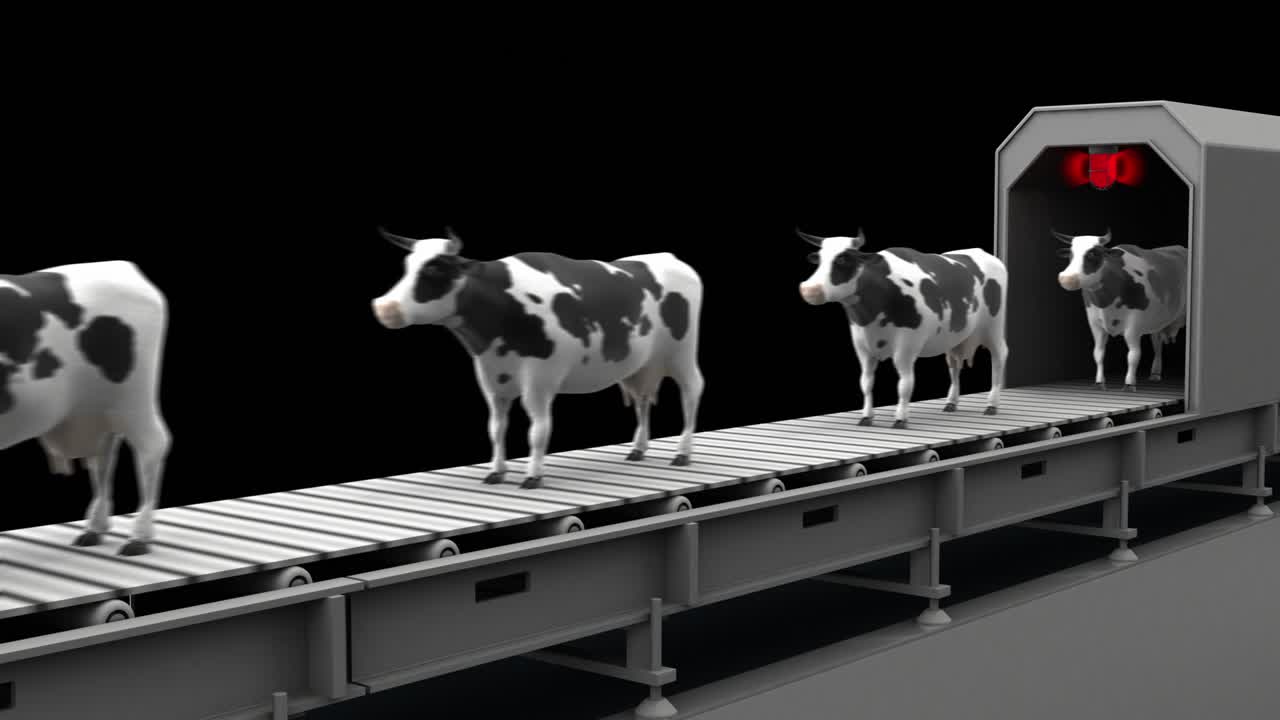 컨베이어 벨트, 4k, 원활한 루프, 알파 채널