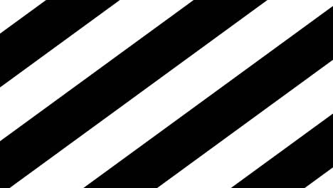 simple geometric motion graphic background. black and white striped pattern. seamless animation with basic shapes