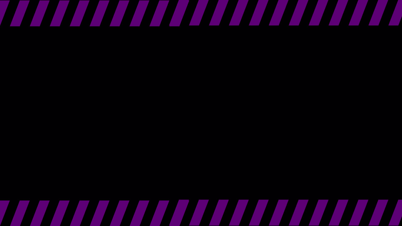 Fond animé avec bordure à rayures violettes et noires