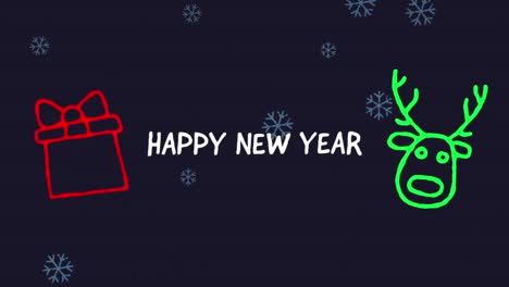 Happy-New-Year-written-on-black-background