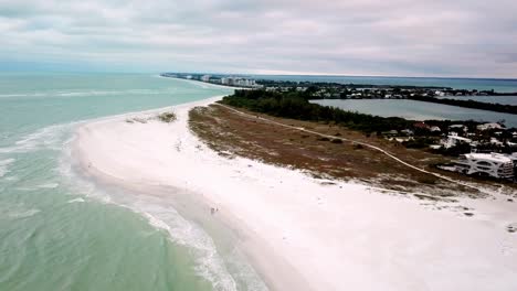 Weißer-Sandstrand-Von-Lido-Beach-Auf-Lido-Key-In-Der-Nähe-Von-Sarasota-Florida