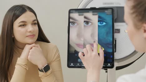 un sistema de imágenes faciales de análisis digital inteligente de la piel para salones de belleza