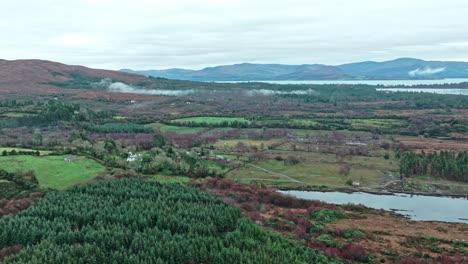 drone ring of kerry early morning autumn wild atlantic way ireland