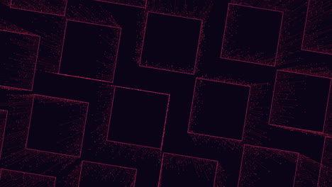 patrón cuadrado diagonal dinámico negro y rojo