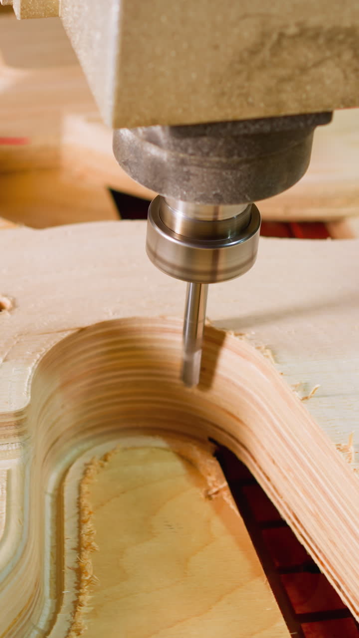 tallado con cnc de patrones complejos en madera, mostrando detalles intrincados y precisión