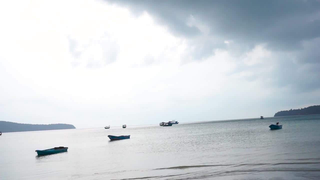 Moody environment before rain captured from the coast