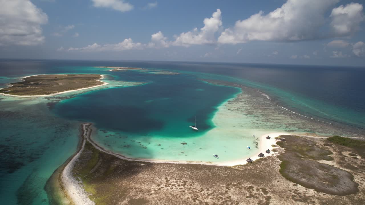 열대 섬 낙원 의 공중 풍경
