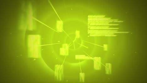 explosión en fondo verde