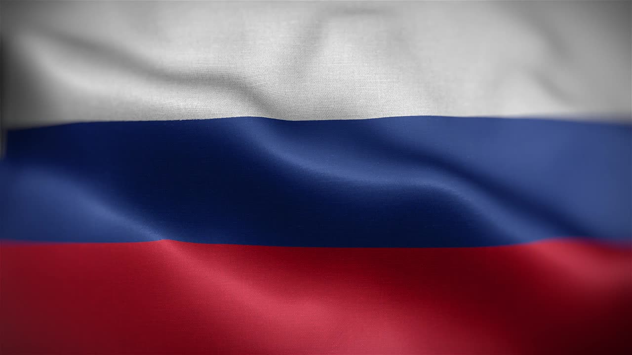 Frontal view of the American Flag flapping in HD