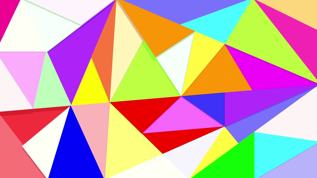 다채로운 기하학 모양의 상자, 부드럽게 움직이는 이없는 움직임은 어린이 교육의 배경으로 사용할 수 있습니다.