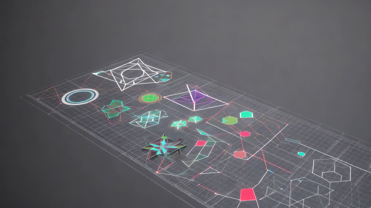 Abstract Geometric Shapes Design