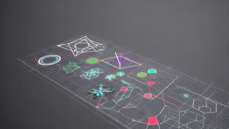 abstract geometric shapes design