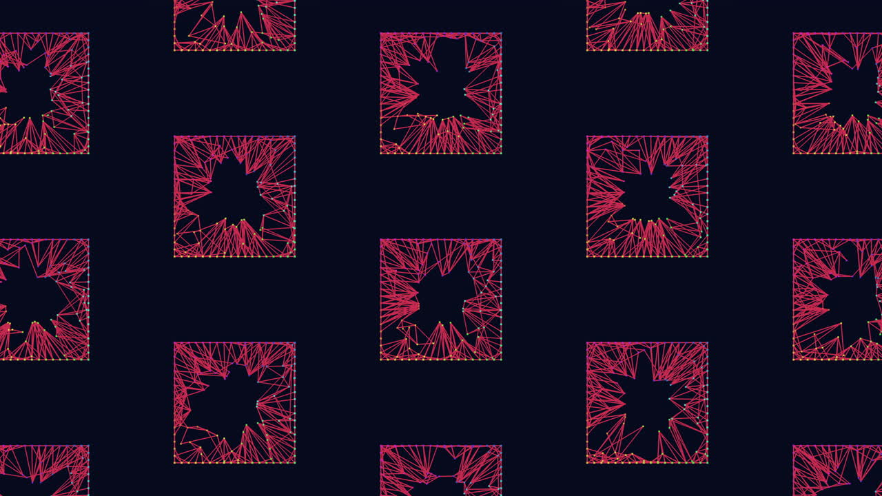 intrincado patrón de vidrio roto sobre un fondo negro