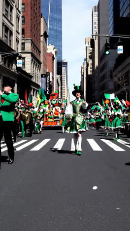 st. patrick's day parade featuring man in green costume