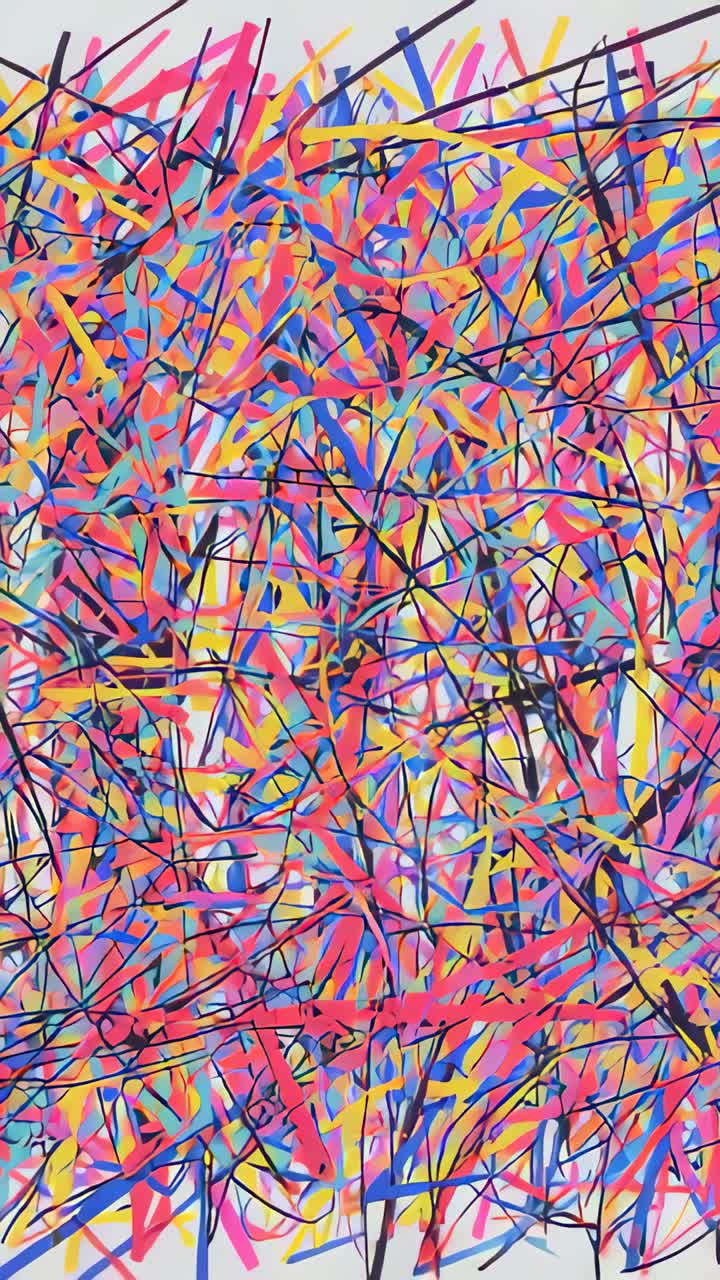 Video verticale: spostamento del pannello di scansione della camera in studio che rivela traccia colorate per l'ispezione