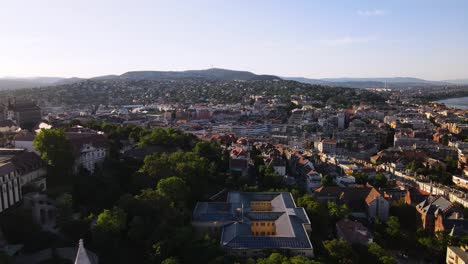 Aerial-view-of-historical-buildings-in-Buda