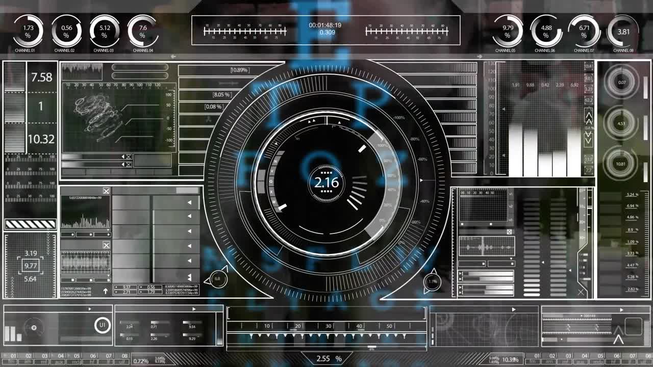 анимация обработки данных и статистики по людям, идущим пешком