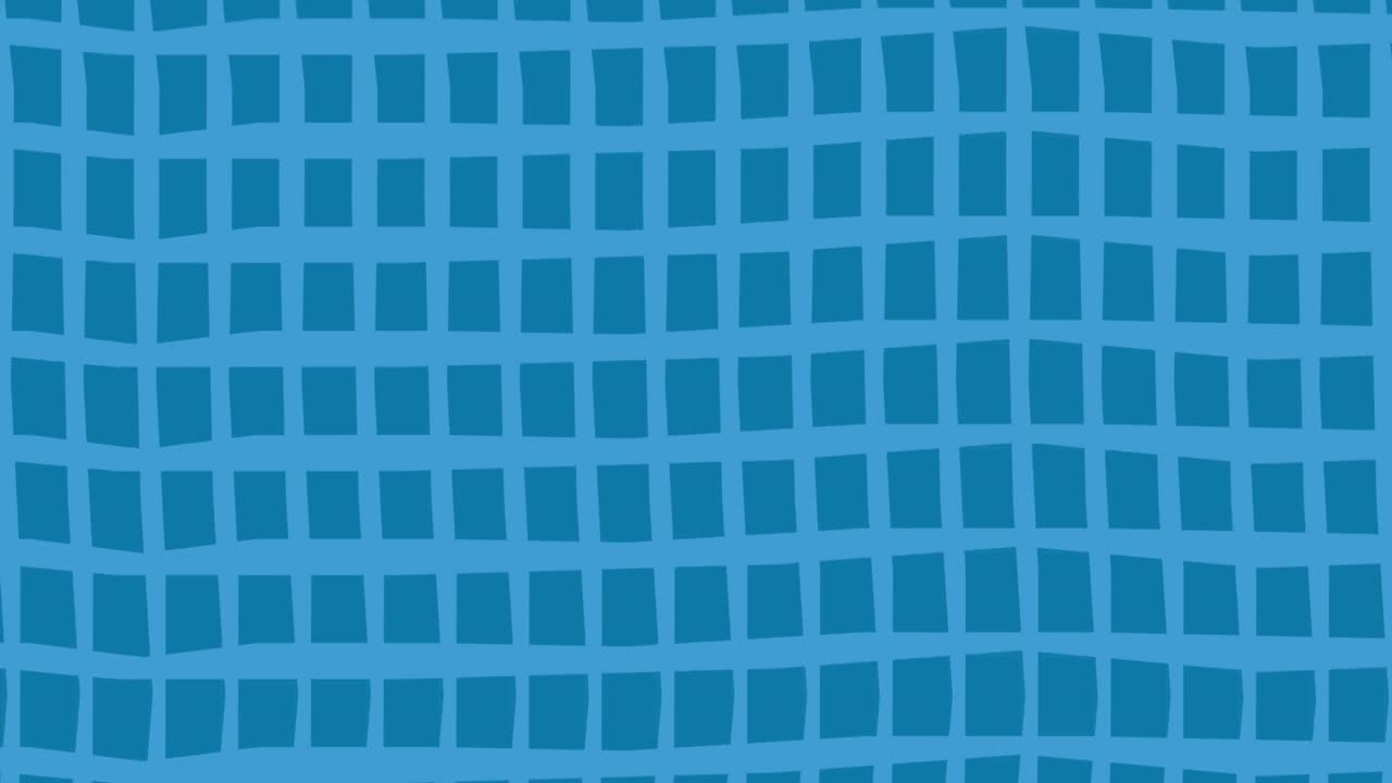 Animation of mesh of blue squares on dark blue background