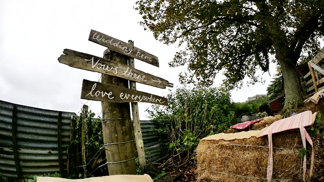 혼인신고서 또는 방명록 서명