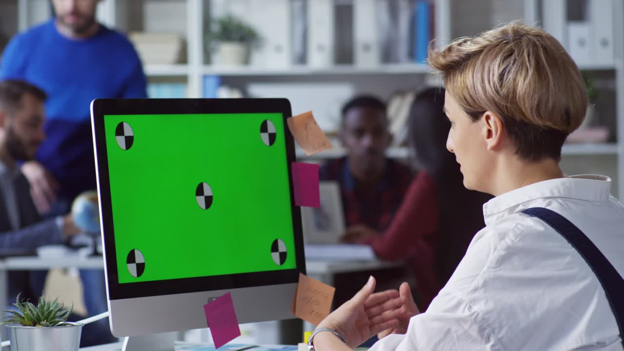 Female Employee Having Video Call