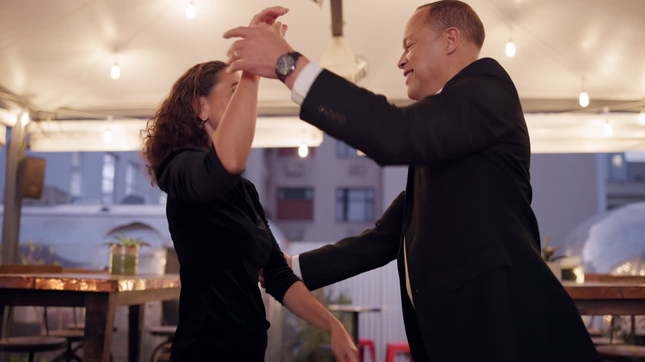 Couple dancing at a celebration